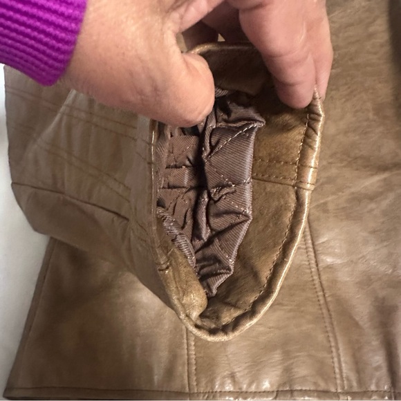 Juliano Celini Chic Brown Leather Jacket for Women size LG - Picture 16 of 16